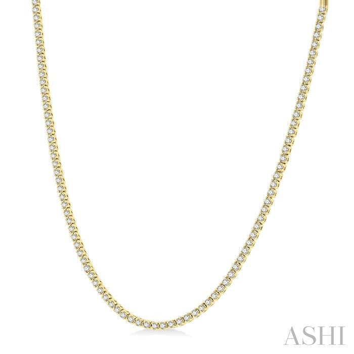 ASHI Diamond Tennis Necklace 993J3PPFGNKYG