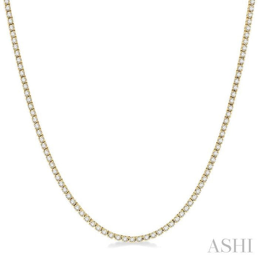 ASHI Diamond Tennis Necklace 993J3PPFGNKYG