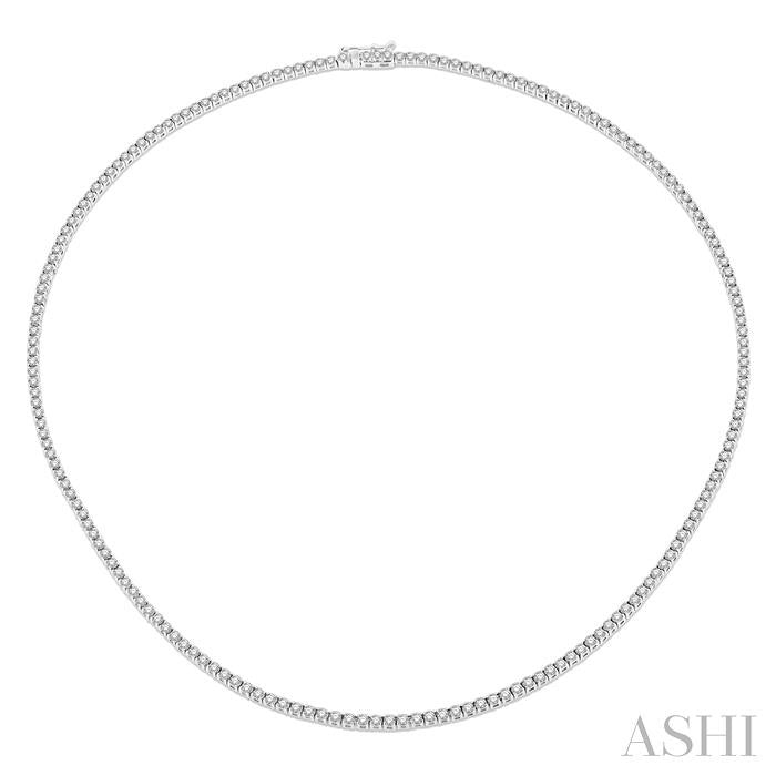 ASHI Diamond Tennis Necklace 993J5PPFHNKWG