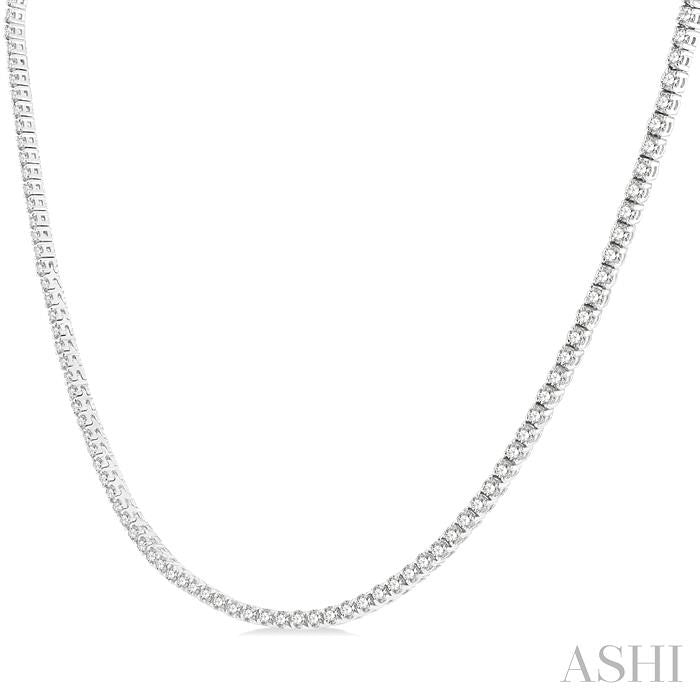 ASHI Diamond Tennis Necklace 993J7PPFGNKWG