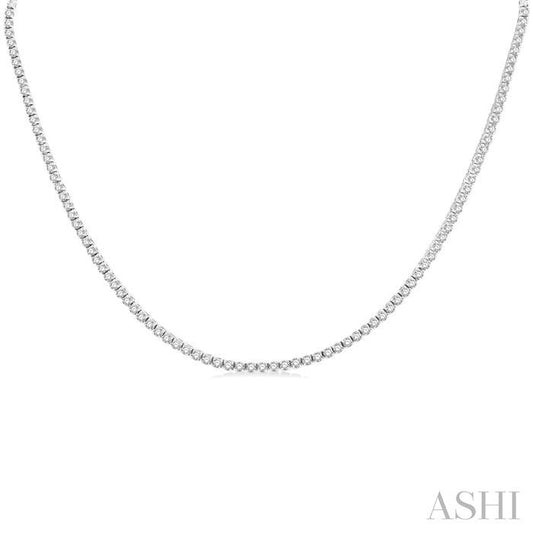 ASHI Diamond Tennis Necklace 993J7PPFGNKWG