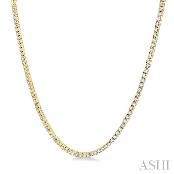 ASHI Diamond Tennis Necklace 993JMPPFHNKYG-10