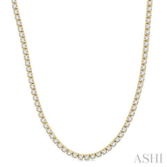 ASHI Diamond Tennis Necklace 993JMPPFHNKYG-10