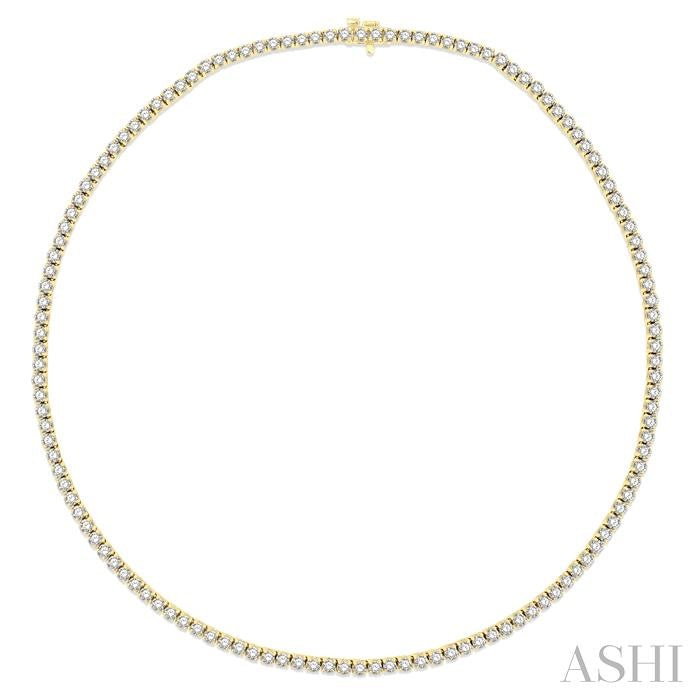 ASHI Diamond Tennis Necklace 993JMPPFHNKYG-10