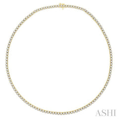 ASHI Diamond Tennis Necklace 993JMPPFHNKYG-10