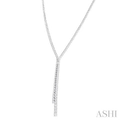 ASHI Diamond Lariat Y Necklace 993V3PPFGNKWG