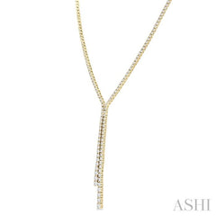 ASHI Diamond Lariat Y Necklace 993V3PPFGNKYG