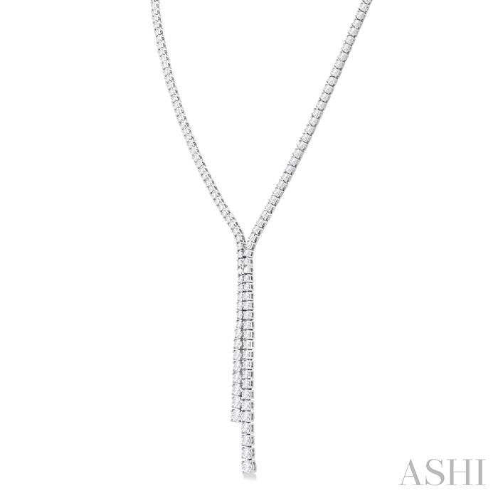 ASHI Diamond Lariat Y Necklace 993V5PPFGNKWG