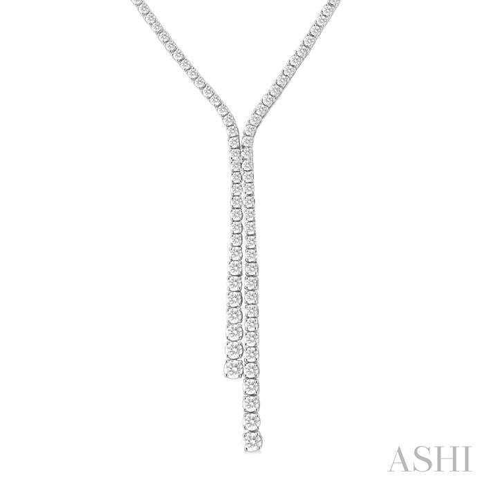 ASHI Diamond Lariat Y Necklace 993V5PPFGNKWG