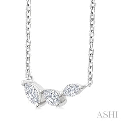 ASHI Marquise Shape Diamond Fashion Necklace 993Z0PPFGNKWG