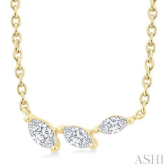 ASHI Marquise Shape Diamond Fashion Necklace 993Z0PPFGNKYG