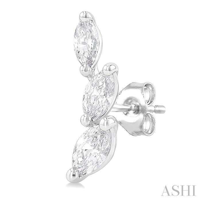 ASHI Marquise Shape Diamond Fashion Ear Climbers 993Z5PPFGERWG
