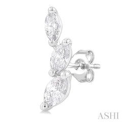 ASHI Marquise Shape Diamond Fashion Ear Climbers 993Z5PPFGERWG