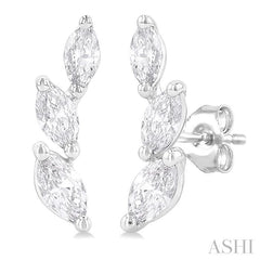 ASHI Marquise Shape Diamond Fashion Ear Climbers 993Z5PPFGERWG