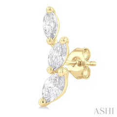 ASHI Marquise Shape Diamond Fashion Ear Climbers 993Z5PPFGERYG