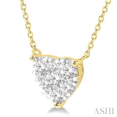 ASHI Heart Shape Lovebright Essential Diamond Pendant 99411PPFGNKYW