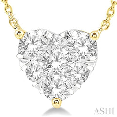 ASHI Heart Shape Lovebright Essential Diamond Pendant 99411PPFGNKYW