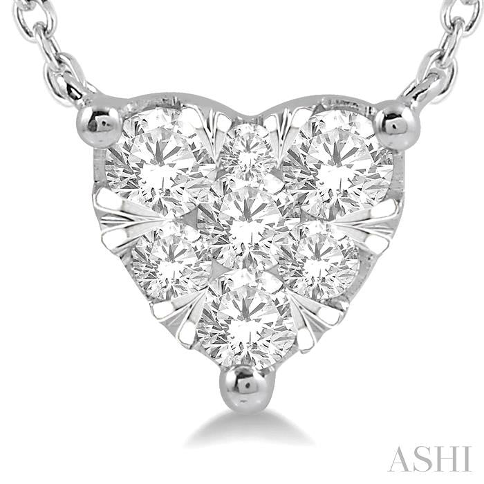 ASHI Heart Shape Lovebright Essential Diamond Pendant 9941QPPFGNKWG