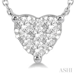 ASHI Heart Shape Lovebright Essential Diamond Pendant 9941QPPFGNKWG