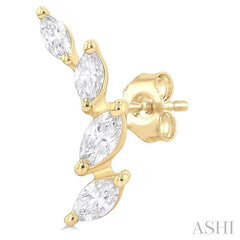 ASHI Marquise Shape Diamond Fashion Ear Climbers 994Z3PPFGERYG