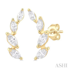 ASHI Marquise Shape Diamond Fashion Ear Climbers 994Z3PPFGERYG