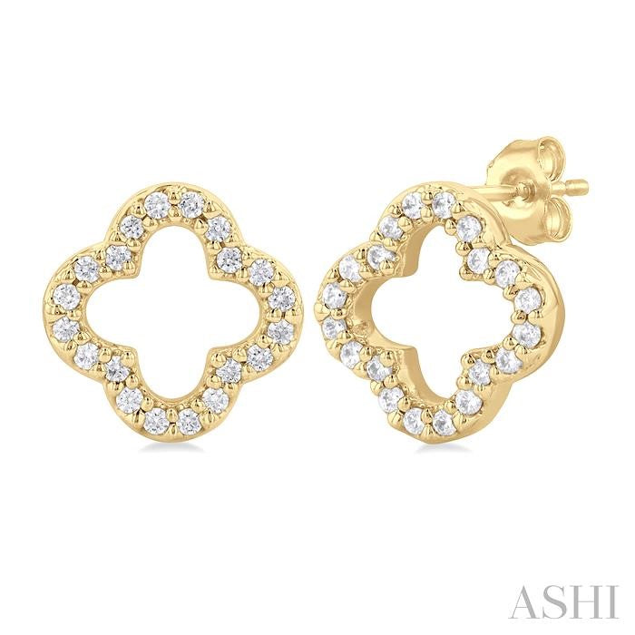 ASHI Clover Petite Diamond Fashion Earrings 995J8PPTSERYG