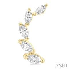 ASHI Marquise Shape Diamond Fashion Ear Climbers 995Z3PPFGERYG