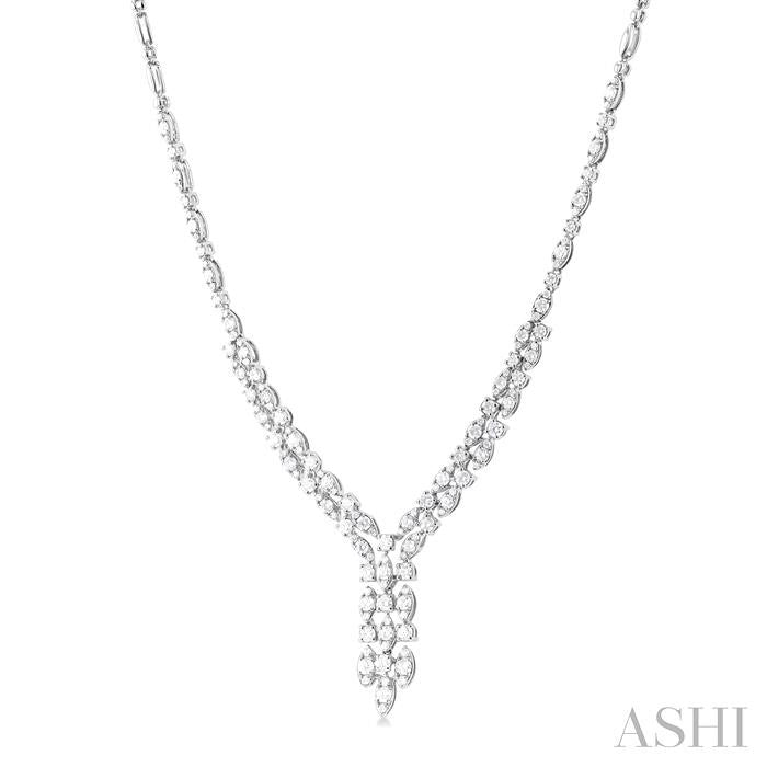 ASHI Diamond ""Y"" Necklace 996P3PPFGNKWG