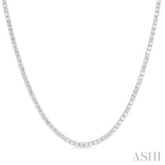 ASHI Paperclip Diamond Tennis Necklace 996Q2PPFGNKWG