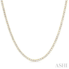 ASHI Paperclip Diamond Tennis Necklace 996Q2PPFGNKYG