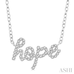 ASHI Script 'hope' Diamond Name Necklace 996R8PPTSNKWG-HOPE