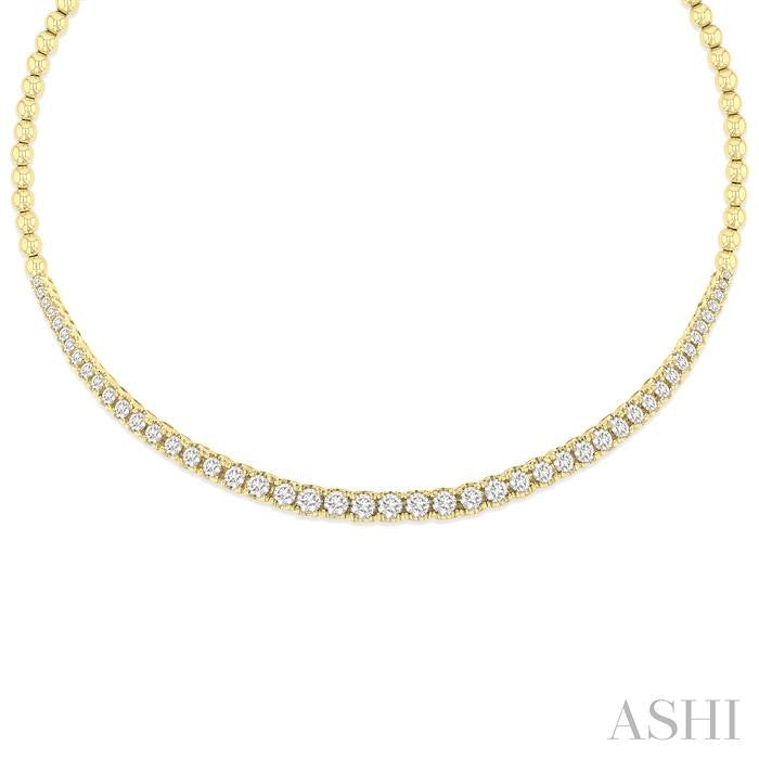 ASHI Diamond Choker Necklace 996X2PPFGNKYG