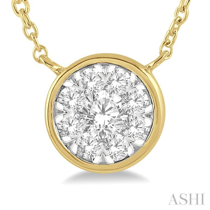 ASHI Round Shape Lovebright Essential Diamond Pendant 9977VPPFGNKYW