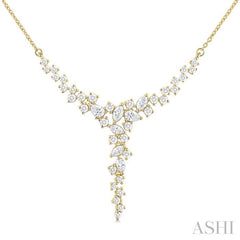 ASHI Mixed Shape Scatter Diamond Necklace 997U1PPFHNKYG