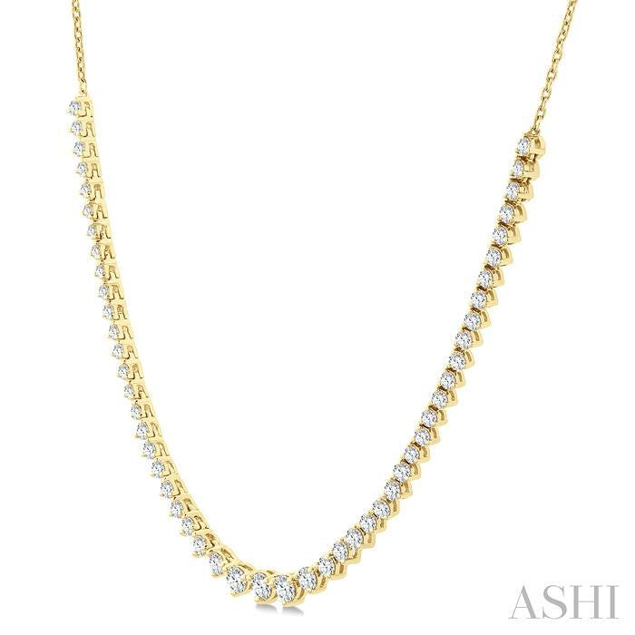 ASHI Halfway Riviera Diamond Necklace 997Z2PPFGNKYG-1.75