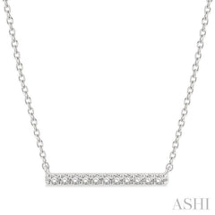 ASHI Bar Petite Diamond Fashion Necklace 998H0PPTSNKWG