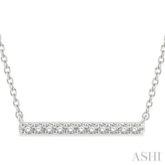 ASHI Bar Petite Diamond Fashion Necklace 998H0PPTSNKWG