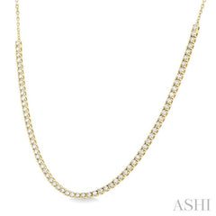ASHI Halfway Diamond Tennis Necklace 998U1PPFGNKYG