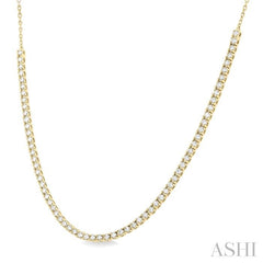 ASHI Halfway Diamond Tennis Necklace 998U1PPTGNKYG