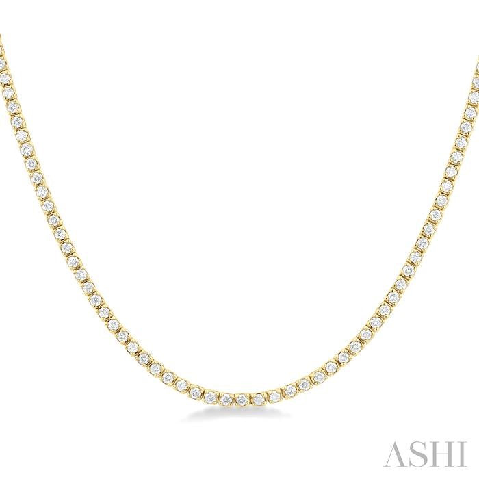 ASHI Halfway Diamond Tennis Necklace 998U1PPTGNKYG