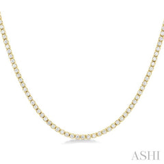 ASHI Halfway Diamond Tennis Necklace 998U1PPTGNKYG