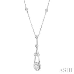 ASHI Round Shape Lovebright Diamond Necklace 9990HPPFGNKWG