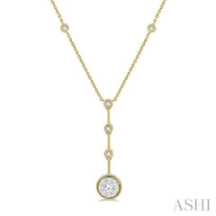 ASHI Round Shape Lovebright Diamond Necklace 9991HPPFGNKYW