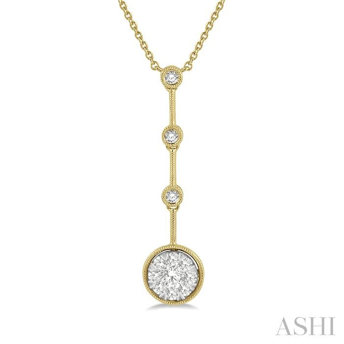 ASHI Round Shape Lovebright Diamond Necklace 9991HPPFGNKYW