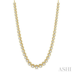 ASHI Illusion Diamond Necklace 99933PPTGNKYG