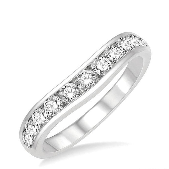 Parkplace Jewelers Curved Diamond Wedding Band 30352PPFGWG
