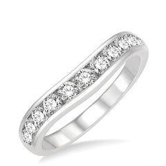 Parkplace Jewelers Curved Diamond Wedding Band 30352PPFGWG