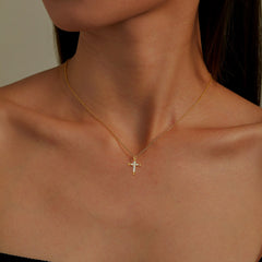 LAFONN 0.07 CTW Cross Necklace 9N023CLP18