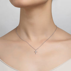 LAFONN 0.07 CTW Cross Necklace 9N023CLP18
