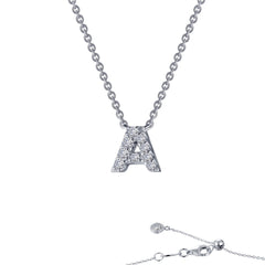 LAFONN Letter A Pendant Necklace 9N081CLP20